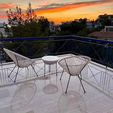 Appartement Panoramic Terrace With Sunset View - Greecing à Athènes Extérieur photo