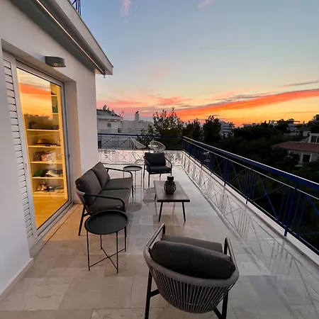 Appartement Panoramic Terrace With Sunset View - Greecing à Athènes Extérieur photo
