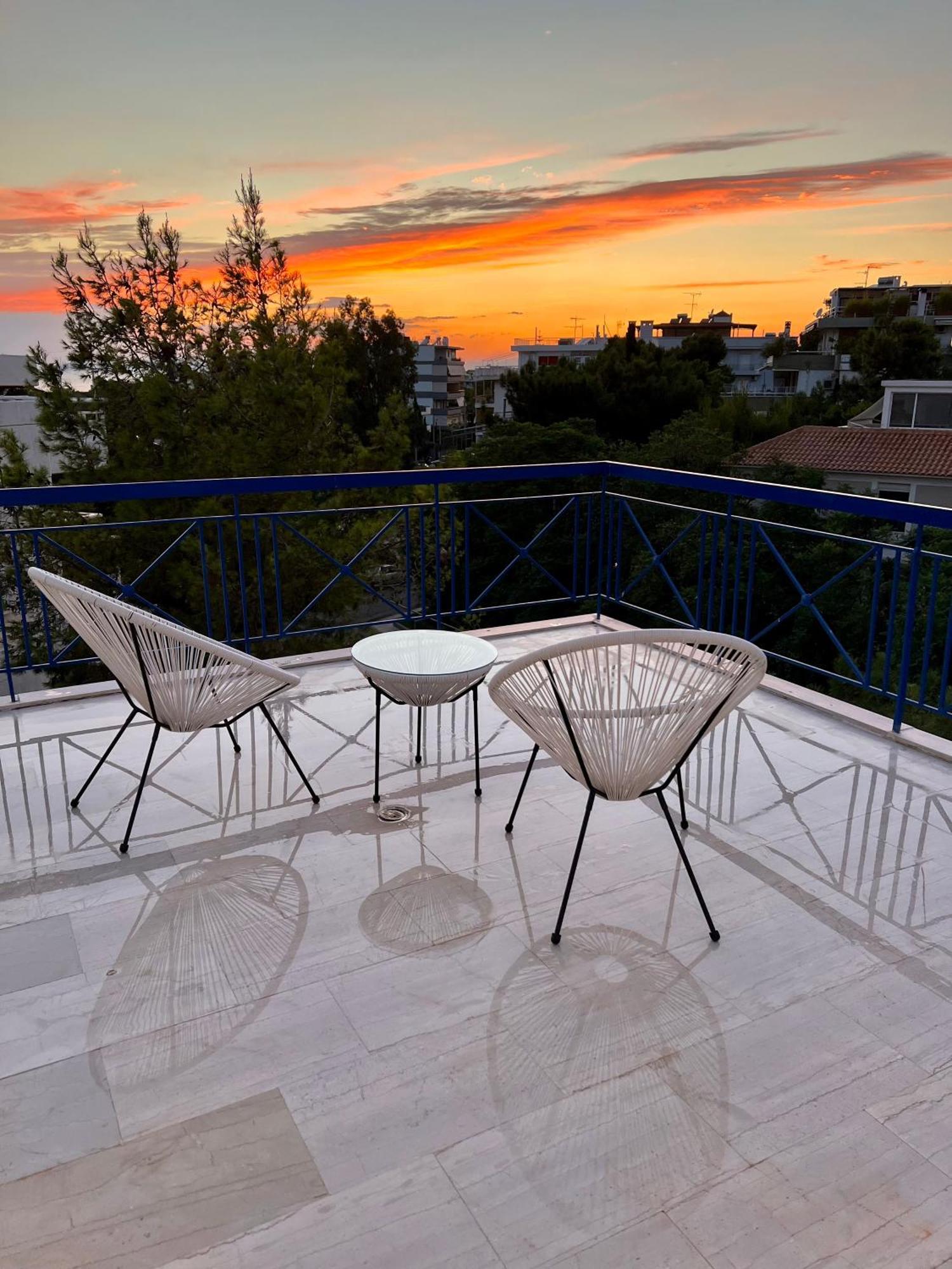Appartement Panoramic Terrace With Sunset View - Greecing Athènes