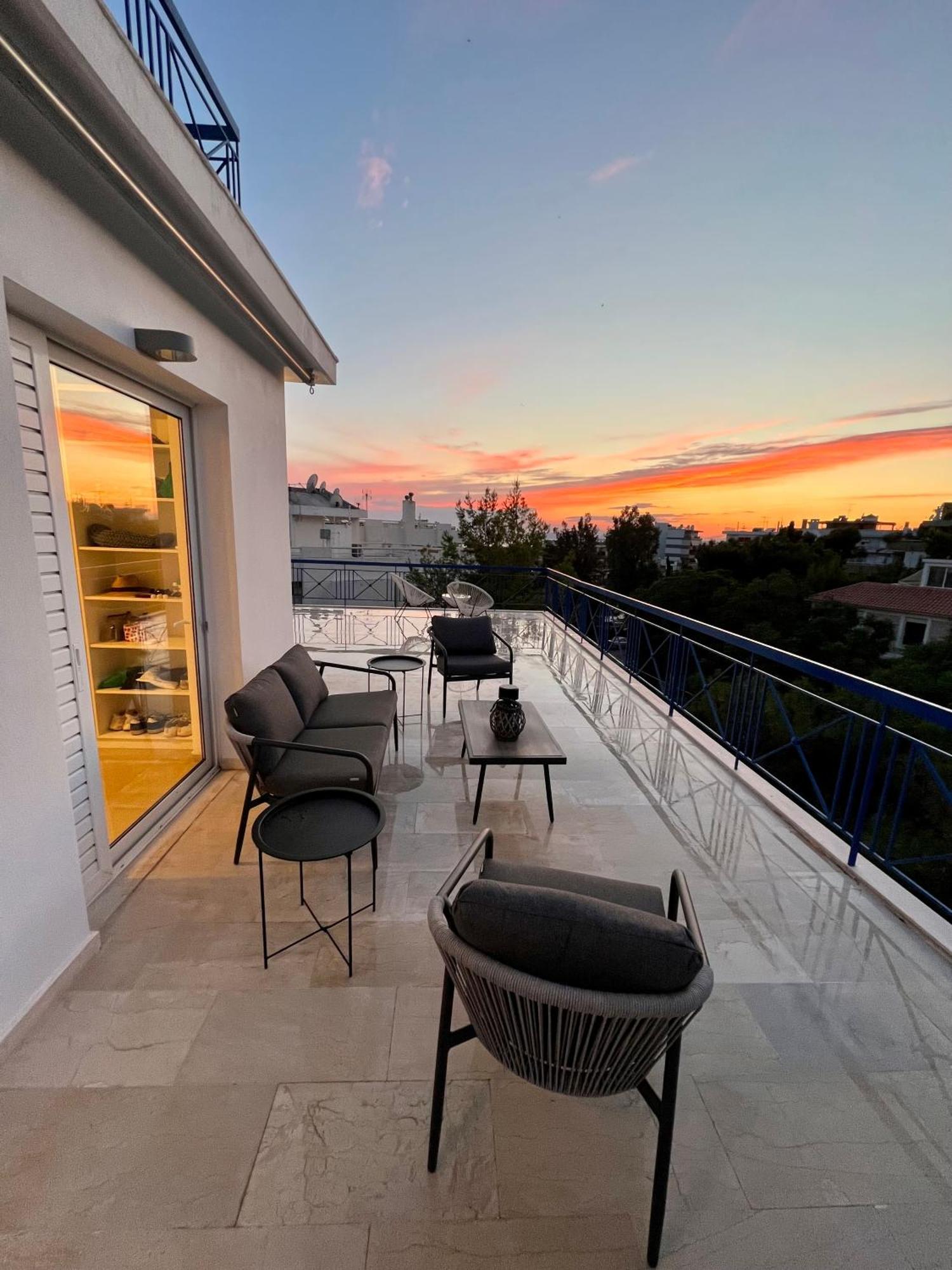 Panoramic Terrace With Sunset View - Greecing Appartement Athènes